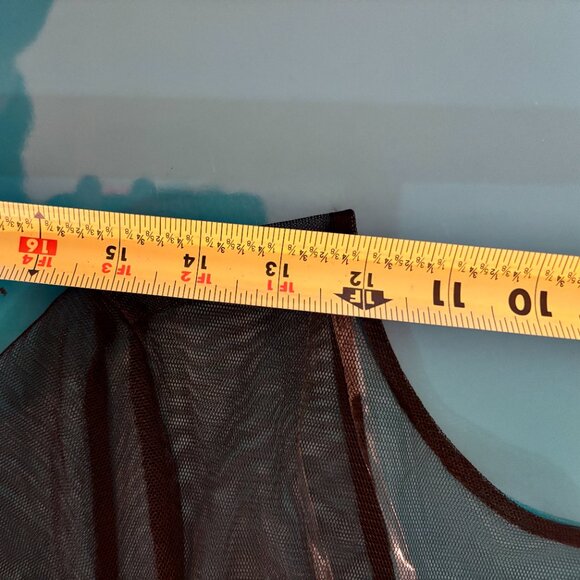 JS Collections Black Mesh Embroidered Sequin Cocktail Dress - Size 8 - Picture 10 of 16